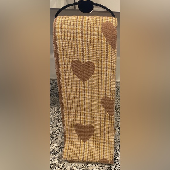 Women's Scarf with Hearts - Picture 1 of 8
